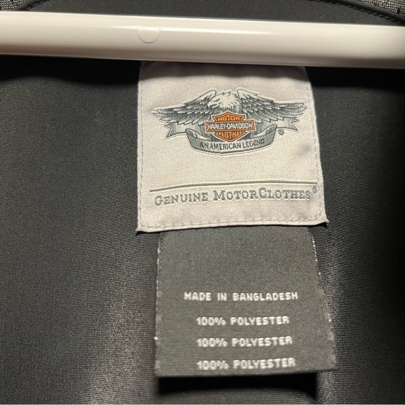 NWOT Harley-Davidson Black and Red Lightweight Motorcycle Jacket - Picture 14 of 14